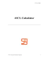 Preview for 1 page of Systemyde 41CL User Manual