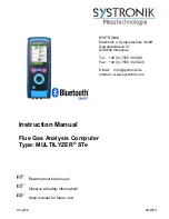 Preview for 1 page of SYSTRONIK MULTILYZER STe Instruction Manual