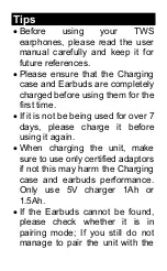 Предварительный просмотр 5 страницы Sytech QBlast SY-TWS800 User Manual