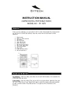 Preview for 1 page of Sytech SY-1670 Instruction Manual