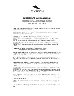 Preview for 2 page of Sytech SY-1670 Instruction Manual