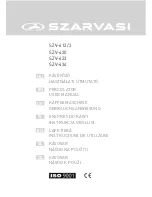 Szarvasi SZV-612/3 User Manual preview