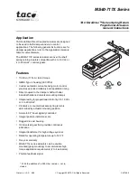 t.a.c. DuraDrive MS40-7171 General Instructions Manual preview