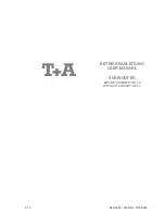 T+A Elektroakustik AE 14 User Manual preview