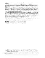 Preview for 2 page of T+A Elektroakustik MP1260R User Manual