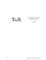 T+A A 1560 User Manual preview