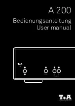 Предварительный просмотр 1 страницы T+A A 200 User Manual