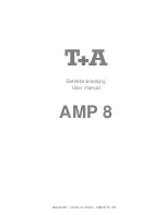 Предварительный просмотр 1 страницы T+A AMP 8 User Manual