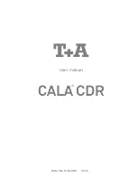 T+A CALA CDR User Manual preview