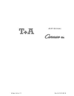 T+A CARUSO BLU User Manual preview