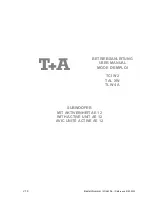 T+A Criterion TAL XW User Manual preview