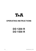 T+A DD 1230 R Operating Instructions Manual предпросмотр