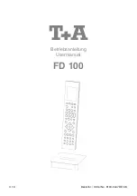 Предварительный просмотр 1 страницы T+A FD 100 User Manual