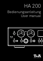 Предварительный просмотр 1 страницы T+A HA 200 User Manual