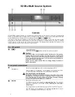 Предварительный просмотр 4 страницы T+A K2 Blu User Manual