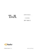 Preview for 1 page of T+A MP 1000 E User Manual