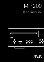 T+A MP 200 User Manual preview