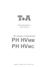 Предварительный просмотр 1 страницы T+A PH HV MC User Manual