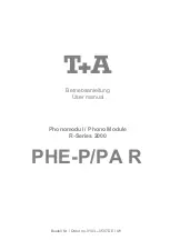 T+A PHE P/PA R MC User Manual preview