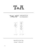 Предварительный просмотр 1 страницы T+A TALIS R 300 Owner'S Manual