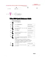 Preview for 3 page of T-COM T-Fax 8500 Quick Reference Manual