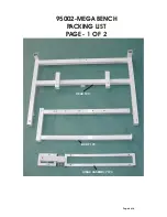 Предварительный просмотр 4 страницы T.D.S. C-95003W MEGA BENCH Assembly Instructions Manual