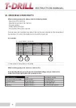 Предварительный просмотр 84 страницы T-Drill 40231 Instruction Manual