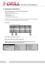 Preview for 96 page of T-Drill F-200 Instruction Manual