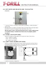 Preview for 24 page of T-Drill F-400 Instruction Manual