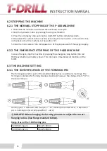 Preview for 30 page of T-Drill F-400 Instruction Manual