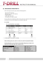 Preview for 74 page of T-Drill F-400 Instruction Manual