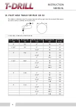 Предварительный просмотр 28 страницы T-Drill PLUS 115 CU Instruction Manual