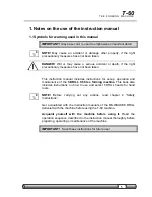 Preview for 5 page of T-Drill T-60 Instruction Manual And Spare Parts List