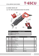 Preview for 37 page of T-Drill T-65CU Original-Instruction Manual Spare Parts List