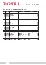 Preview for 38 page of T-Drill T-65CU Original-Instruction Manual Spare Parts List