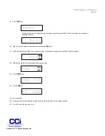 Preview for 3 page of T.E. Bouton CCi 9903II Calibration Instructions