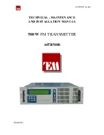 T.E.M. A07B500S Manual preview