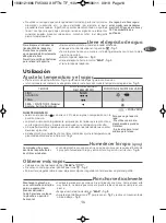 Preview for 18 page of T-Fal Aquaspeed FV53 Series Operation Instruction Manual