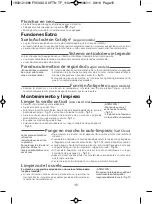 Preview for 19 page of T-Fal Aquaspeed FV53 Series Operation Instruction Manual