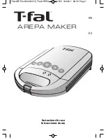 T-Fal AREPA MAKER Instructions For Use Manual preview