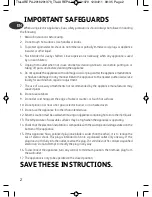 Preview for 2 page of T-Fal AREPA MAKER Instructions For Use Manual