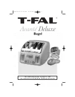 T-Fal Avante Deluxe Bagel User Manual предпросмотр