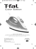 T-Fal Color Edition FV1241X0 Manual preview