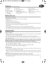 Preview for 7 page of T-Fal COOL TOUCH RK1558US Instructions For Use Manual