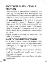 Preview for 16 page of T-Fal Heliora Grande CM14 Series User Manual