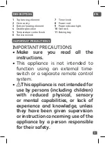 Preview for 3 page of T-Fal Horno Turbo Air 5-en-1 Manual