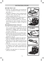 Предварительный просмотр 14 страницы T-Fal SM2118MX Instructions For Use Manual