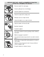 Preview for 2 page of T-Fal TT7095002 Instructions For Use Manual