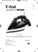 T-Fal ULTIMATE ANTI-CALC FV9640X0 Manual preview