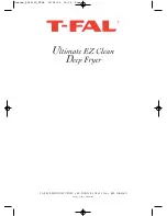 T-Fal Ultimate EZ Clean Deep Fryer Instructions For Use Manual preview